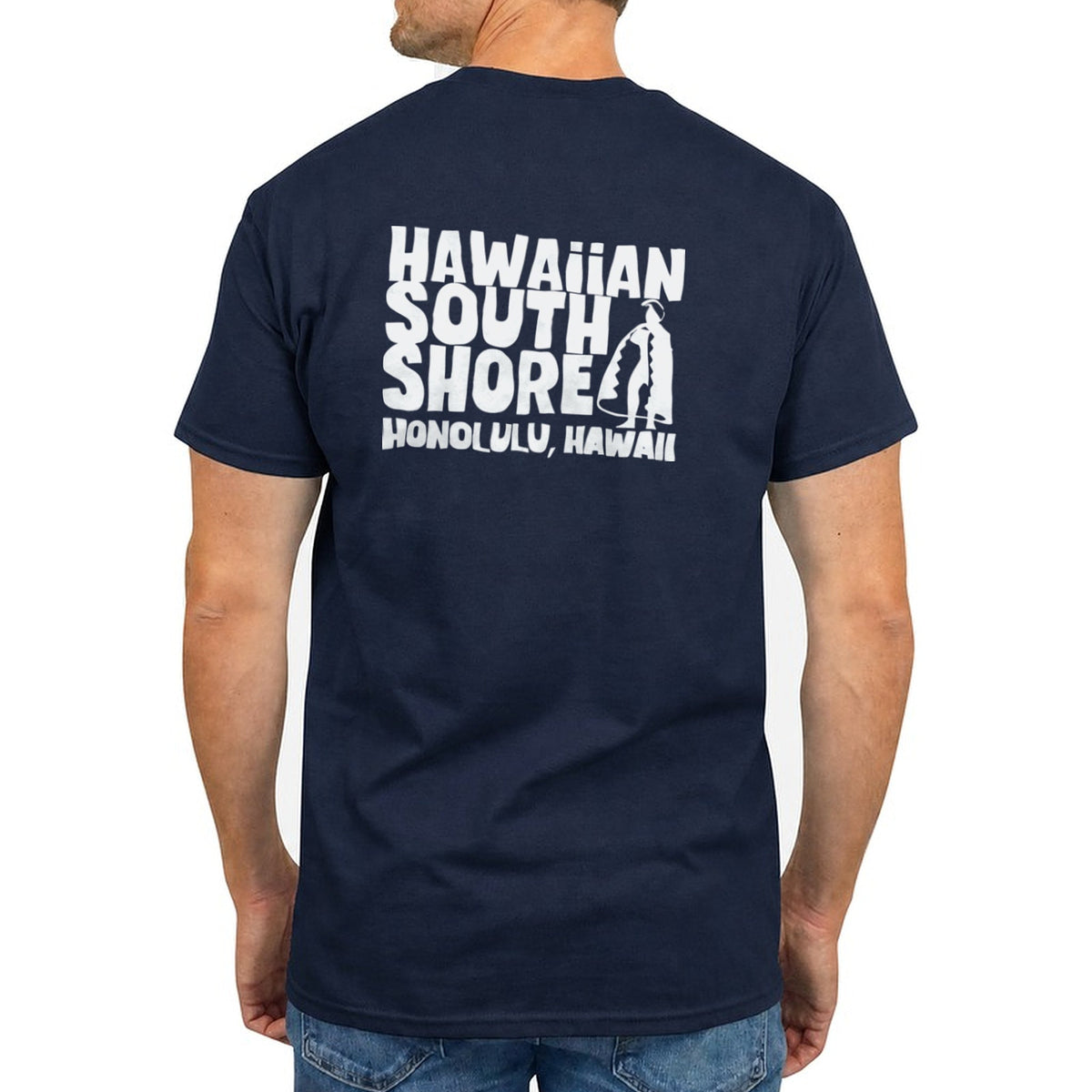 HSS Kamehameha Tee Navy back