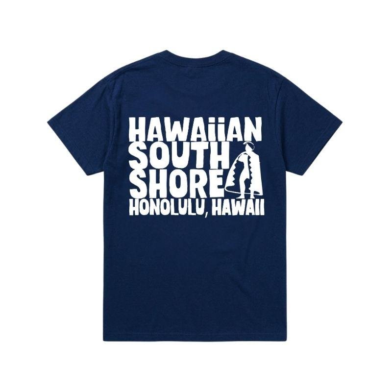 HawaiianSouthShore T-Shirt New KAMEHAMEHA 2 (Small-XLarge) Navy