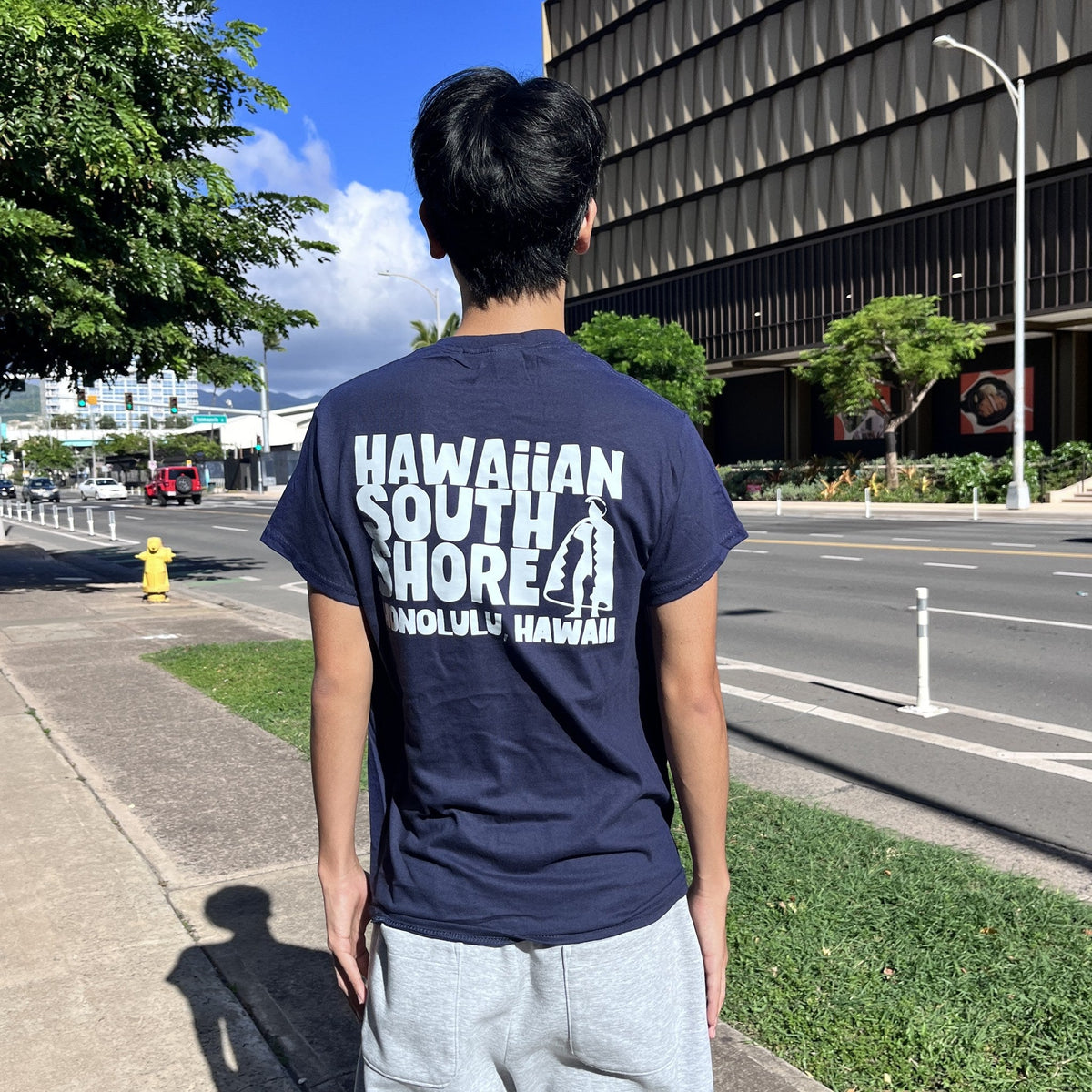 HSS T-Shirt KAMEHAMEHA 2 Navy - worn