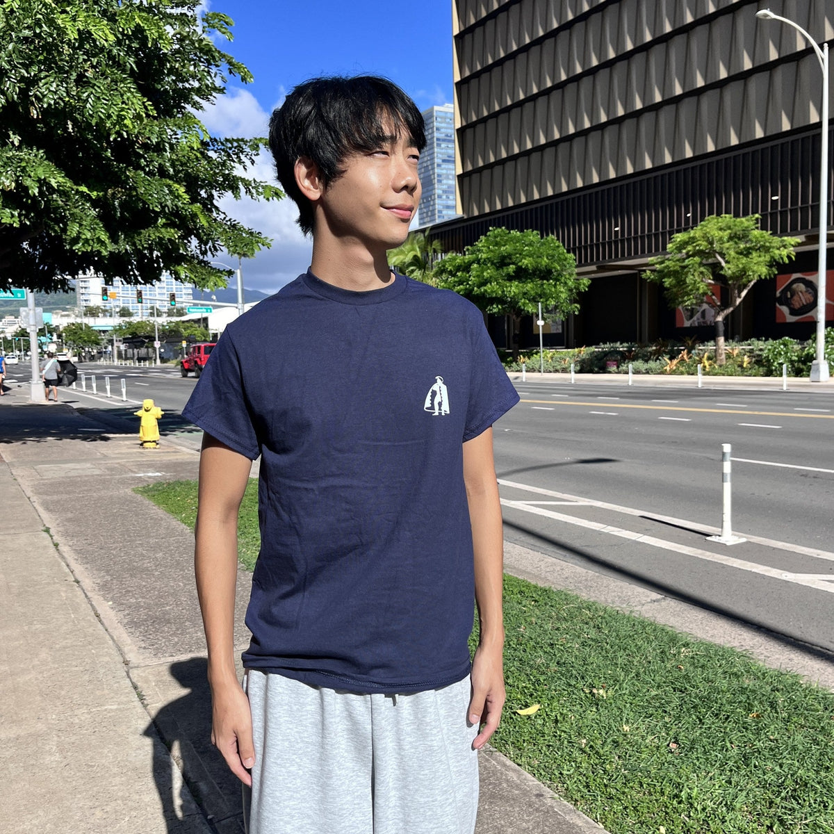 HSS T-Shirt KAMEHAMEHA 2 Navy - worn