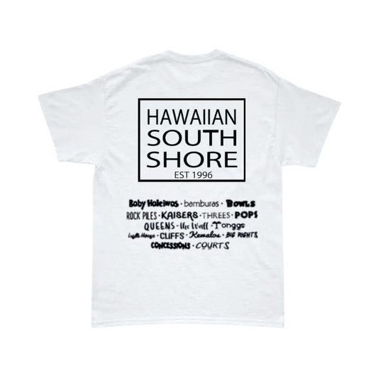 HawaiianSouthShore T-Shirt SURFPOINT 2 Made in Hawaii (Med - XLarge) Navy White - Must - Have for Surfers