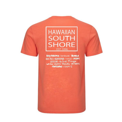 HawaiianSouthShore T-Shirt SURFPOINT Made in Hawaii (Large) Heather Orange - Must - Have for Surfers