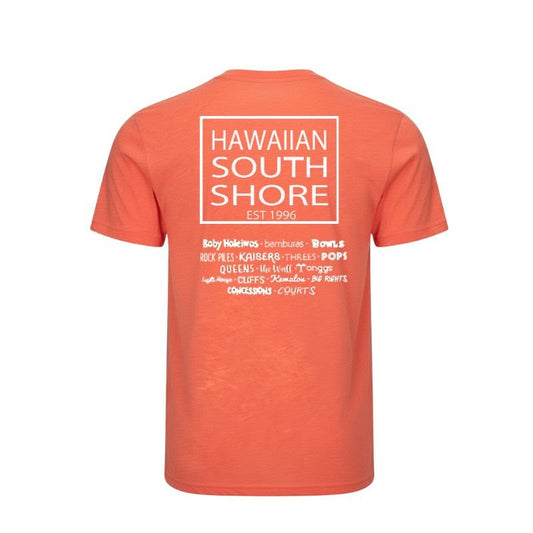 HawaiianSouthShore T-Shirt SURFPOINT Made in Hawaii (Large) Heather Orange - Must - Have for Surfers