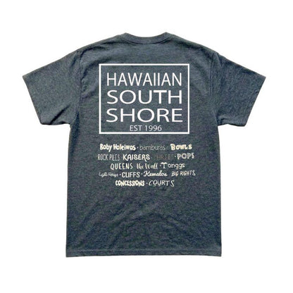 HawaiianSouthShore T-Shirt SURFPOINT Made in Hawaii (Small-2XLarge) Heather Navy