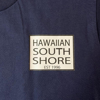 HawaiianSouthShore T-Shirt SURFPOINT Made in Hawaii (Small - 2XLarge) Navy White - Must - Have for Surfers