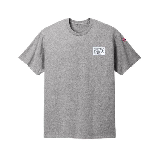 HawaiianSouthShore T-Shirt SURFPOINT Made in Hawaii (Small - XXLarge) Heather Grey - Must - Have for Surfers