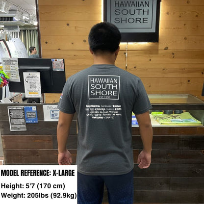 HawaiianSouthShore T-Shirt SURFPOINT Made in Hawaii (XL) Heather Navy - Must - Have for Surfers