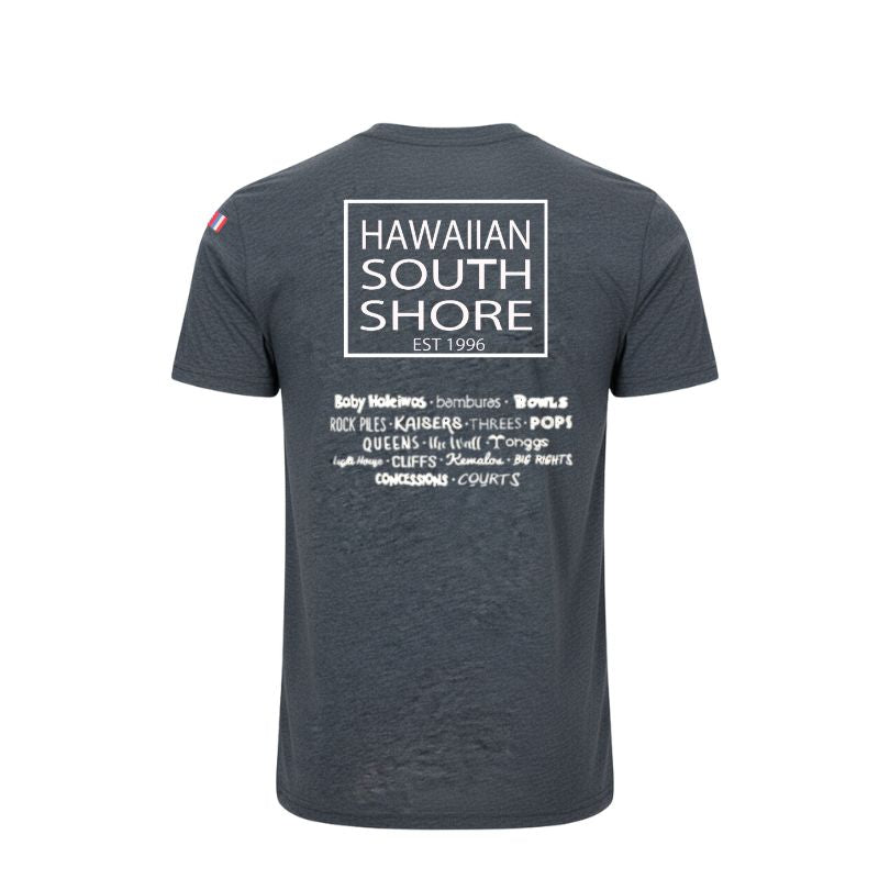 HawaiianSouthShore T-Shirt SURFPOINT Made in Hawaii (XL) Heather Navy - Must - Have for Surfers