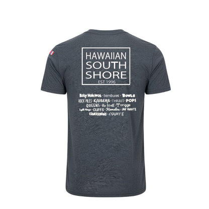 HawaiianSouthShore T-Shirt SURFPOINT Made in Hawaii (XL) Heather Navy - Must - Have for Surfers