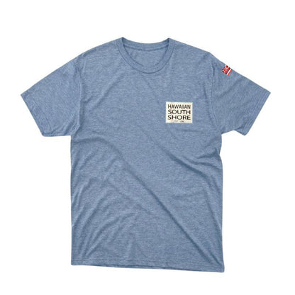 HawaiianSouthShore T-Shirt SURFPOINT Made in Hawaii (XLarge) Heather Navy - Must - Have for Surfers