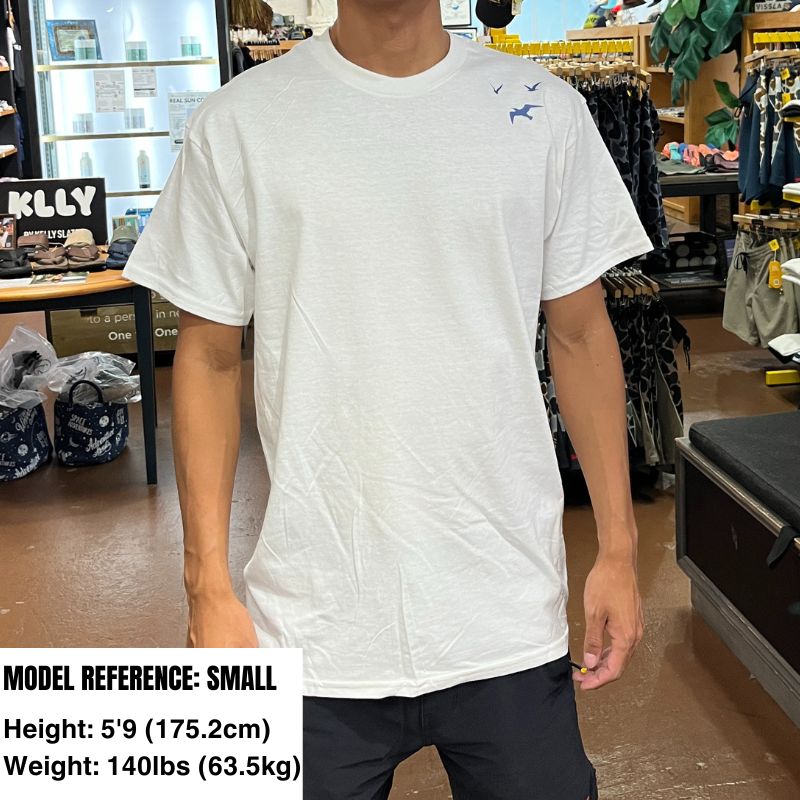 HawaiianSouthShore T-Shirt TOWER Made in Hawaii (Small - XLarge) White - Must - Have for Surfers