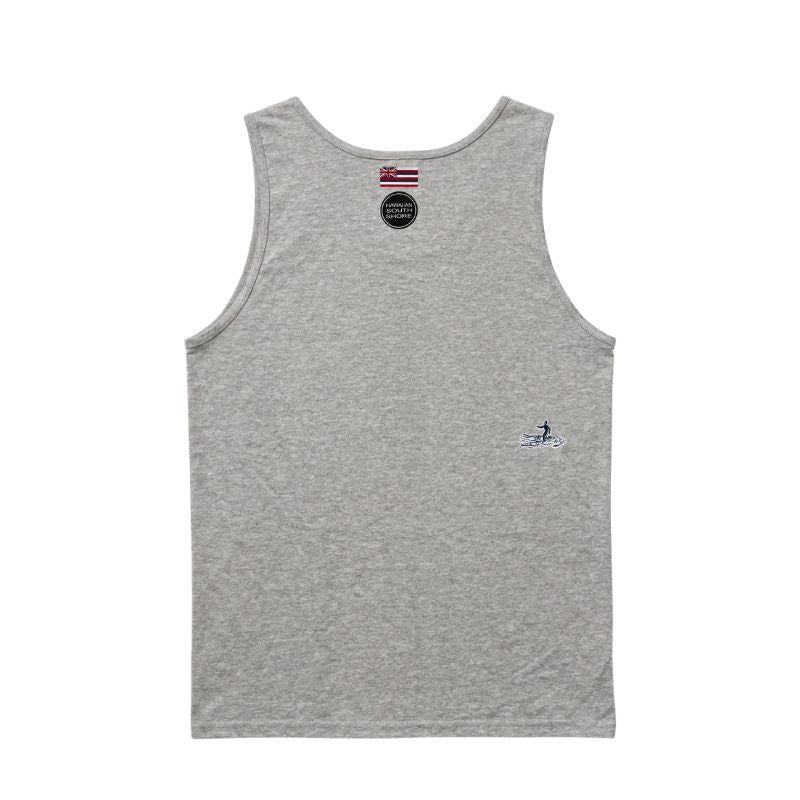 HawaiianSouthShore Tank Top JAMES SURFER (Small - XLarge) Grey - Must - Have for Surfers