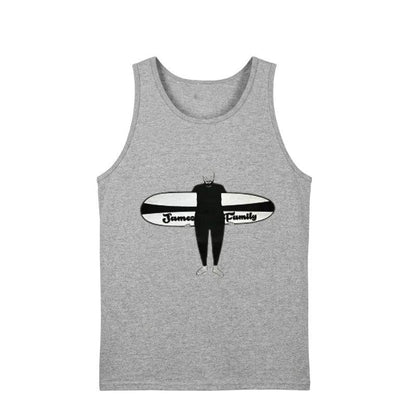 HawaiianSouthShore Tank Top JAMES SURFER (Small - XLarge) Grey - Must - Have for Surfers