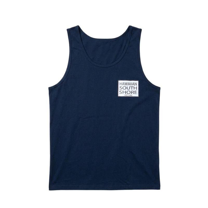 HawaiianSouthShore Tank Top Surfpoint (Med-XLarge) Navy - Must-Have for Surfers