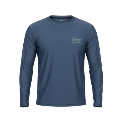 HawaiianSouthShore UPF50 Rashguard (Small - 2XLarge) Loosefit Longsleeves Navy - Must - Have for Surfers