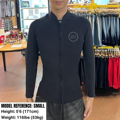 HawaiianSouthShore Wetsuit 2mm Front Zip (Small-2XLarge) Black - Must-Have for Surfers