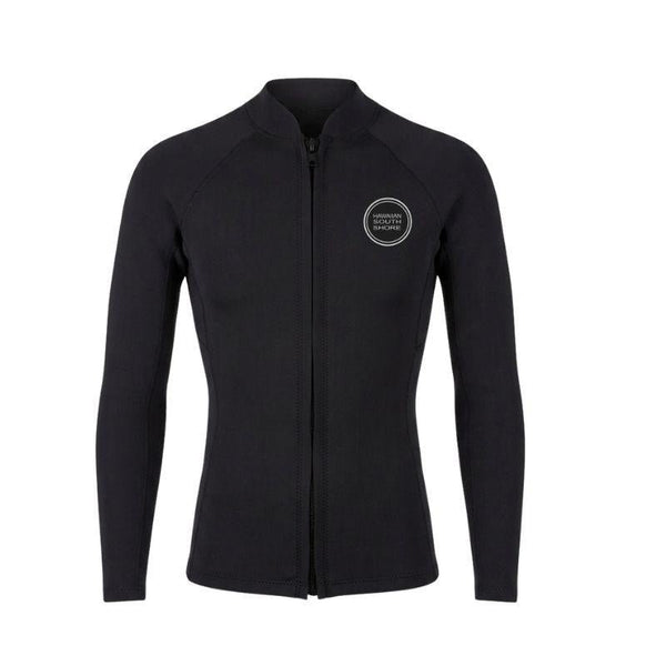 HawaiianSouthShore Wetsuit 2mm Front Zip (Small-2XLarge) Black - Must-Have for Surfers