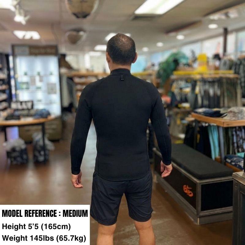 HawaiianSouthShore Wetsuit NBR2 Front Zip 2mm (Small-2XLarge) Black - Must-Have for Surfers