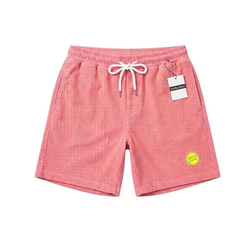 Hawaiiansouthshore X AlohaDays Walkshorts Corduroy Pink - Must-Have for Surfers