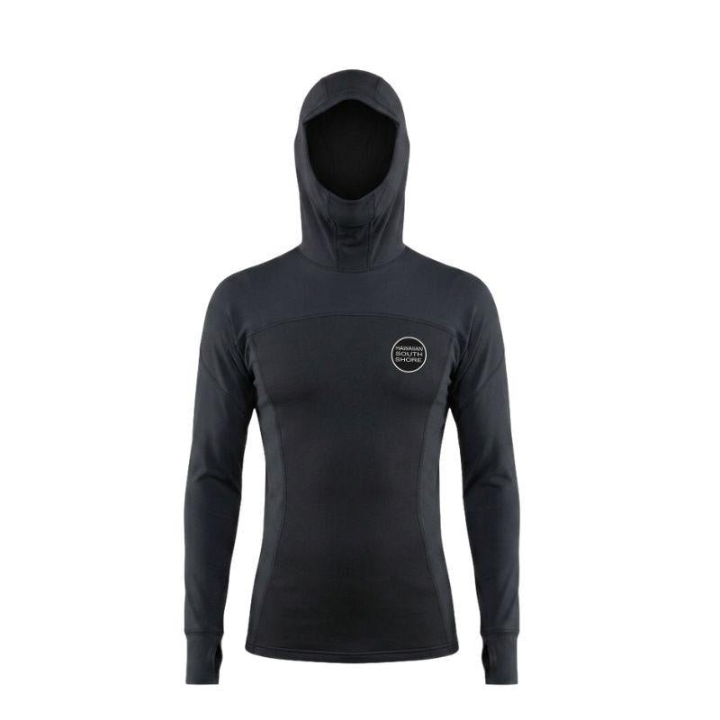 HSS Men's Hybrid Hooded Wet/RashGuard (S-XXL) Black - Must-Have for Surfers