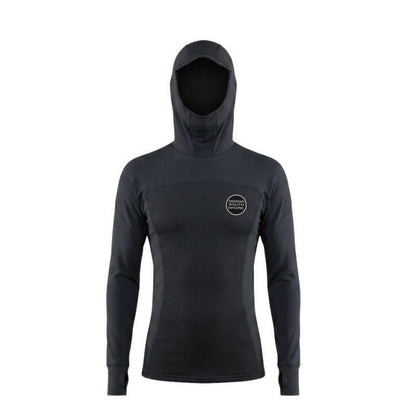 HSS Men's Hybrid Hooded Wet/RashGuard (S-XXL) Black - Must-Have for Surfers