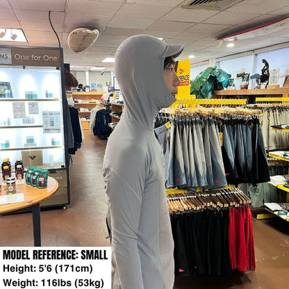 HSS Men's Hybrid Hooded Wet/RashGuard (S-XXL) Grey - Must-Have for Surfers