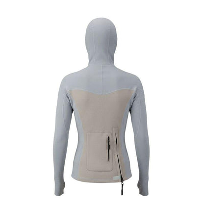 HSS Men's Hybrid Hooded Wet/RashGuard (S-XXL) Grey - Must-Have for Surfers
