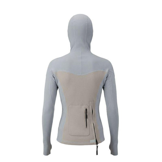 HSS Men's Hybrid Hooded Wet/RashGuard (S-XXL) Grey - Must-Have for Surfers