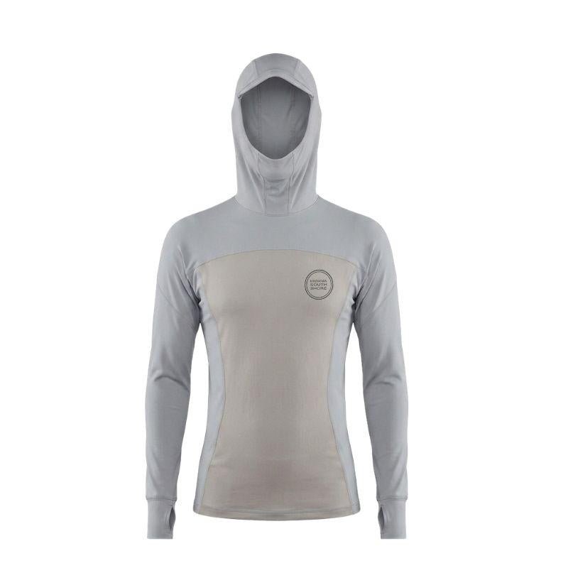 HSS Men's Hybrid Hooded Wet/RashGuard (S-XXL) Grey - Must-Have for Surfers