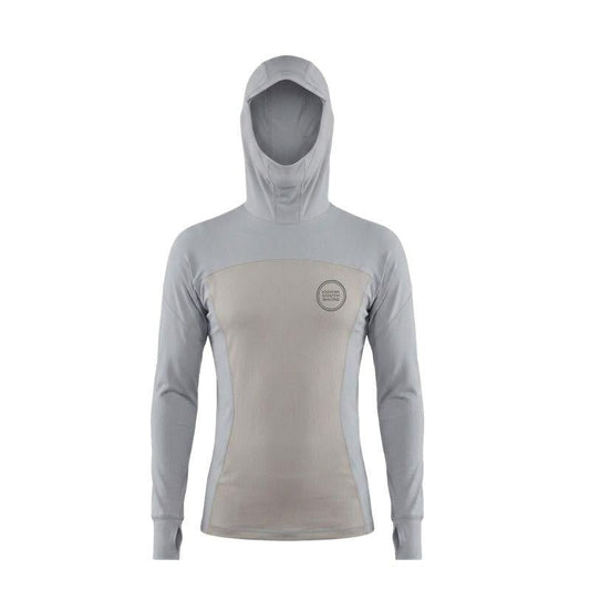 HSS Men's Hybrid Hooded Wet/RashGuard (S-XXL) Grey - Must-Have for Surfers