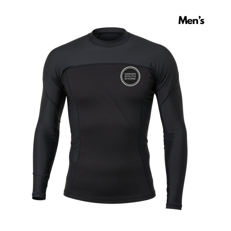 HSS Men's Hybrid Wet/RashGuard (S-XXL) Black - Must-Have for Surfers