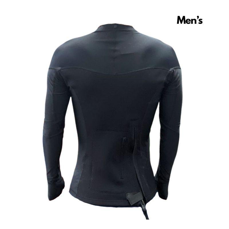 HSS Men's Hybrid Wet/RashGuard (S-XXL) Black - Must-Have for Surfers