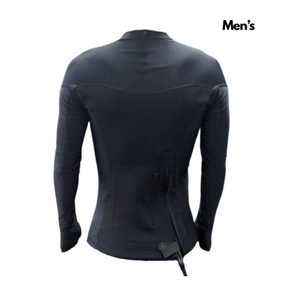 HSS Men's Hybrid Wet/RashGuard (S-XXL) Black - Must-Have for Surfers