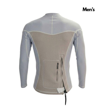 HSS Men's Hybrid Wet/Rashguard (S-XXL) Grey - Must-Have for Surfers