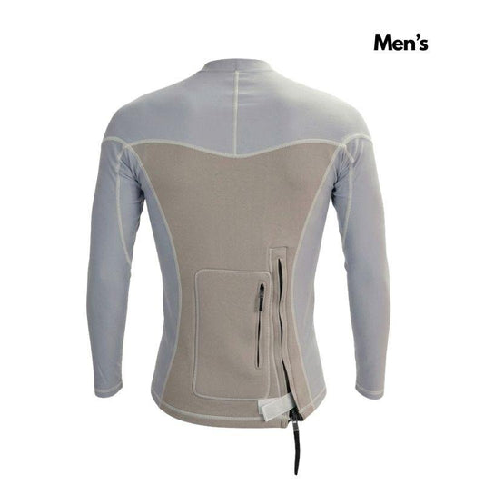 HSS Men's Hybrid Wet/Rashguard (S-XXL) Grey - Must-Have for Surfers