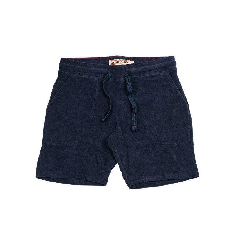 Iron and Resin Shorts Terry Navy Front