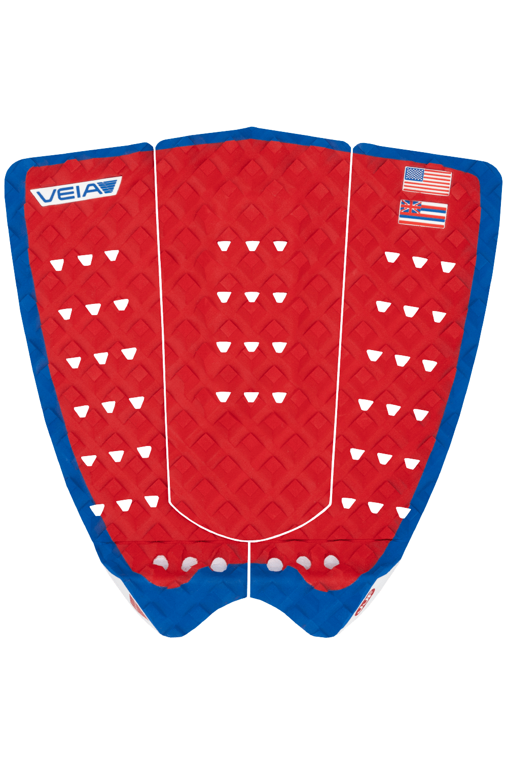 JJF USA Round Tail Pro Pad - USA Red/Blue (For Online Purchase Only) - Must - Have for Surfers