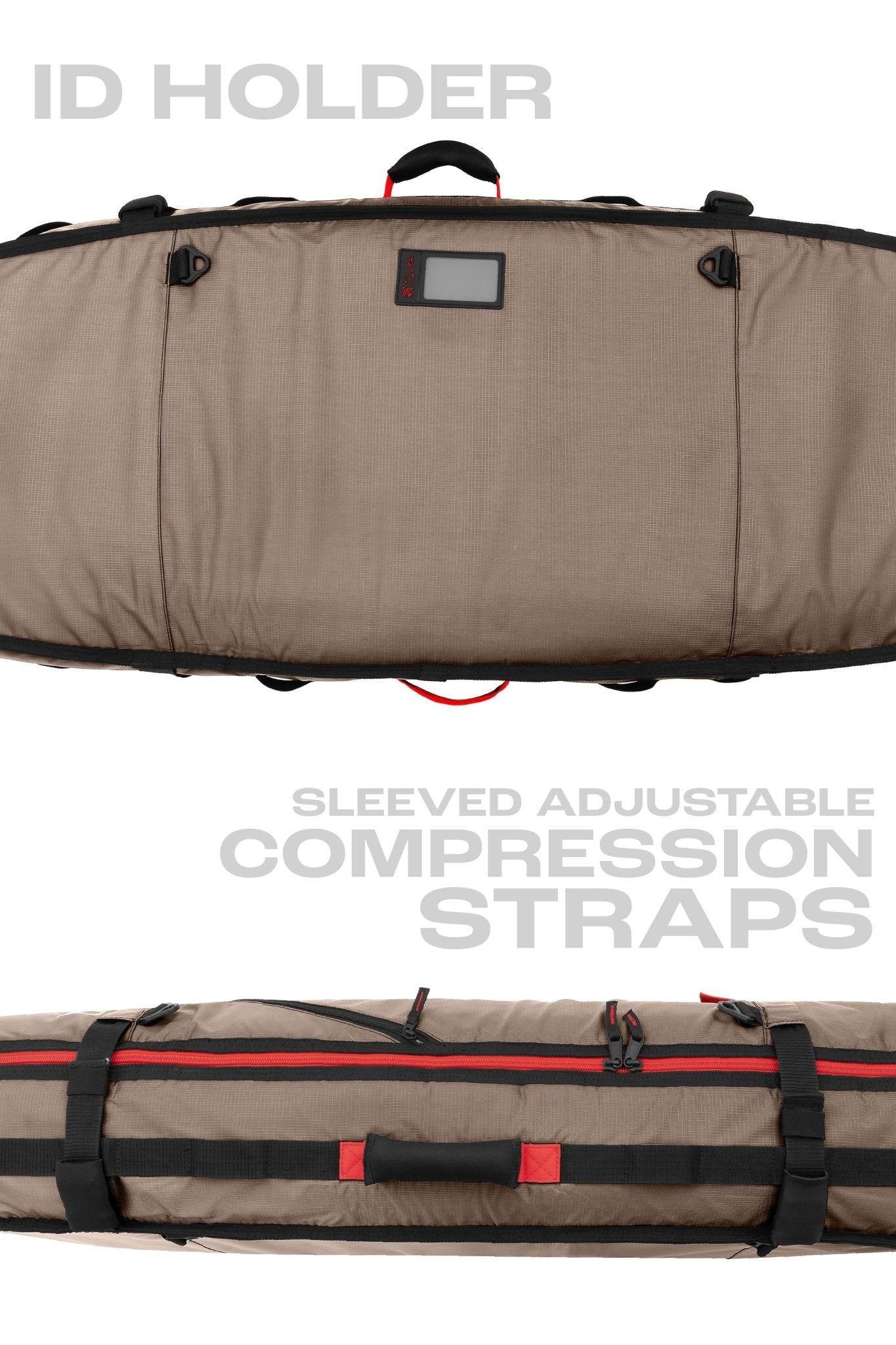 John John Florence 3/2 Board Travel Bag - Coyote (For Online Purchase Only) - Must - Have for Surfers