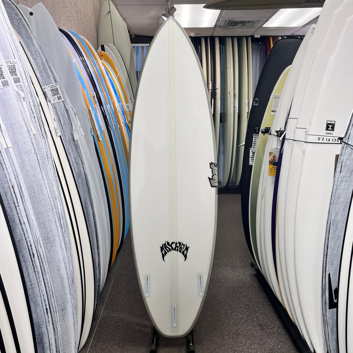 LOST Big Rig Driver Lightspeed II Round Tail 6'3 FUTURES surfboard, bottom