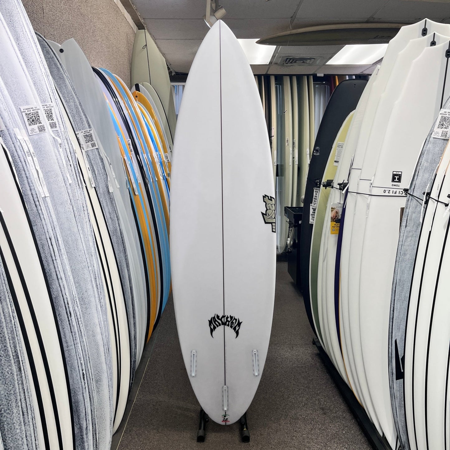 LOST Big Rig Driver PU Round Tail 6'10 FUTURES surfboard, bottom