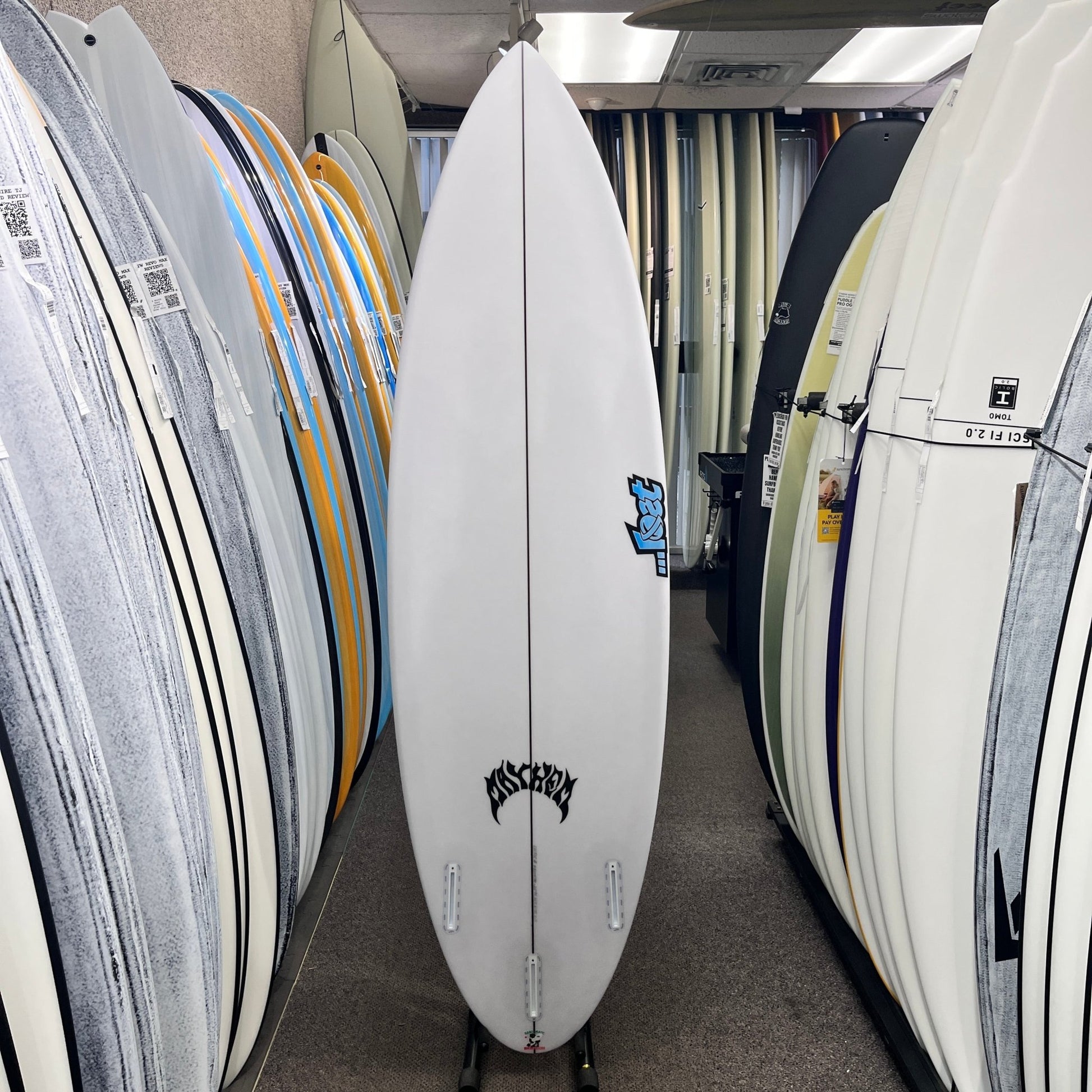 LOST Big Rig Driver PU Round Tail 6'3 FUTURES surfboard, bottom