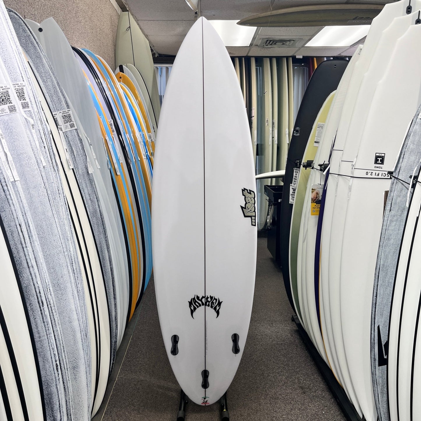 LOST Big Rig Driver PU Round Tail 6'6 FCS II surfboard, bottom