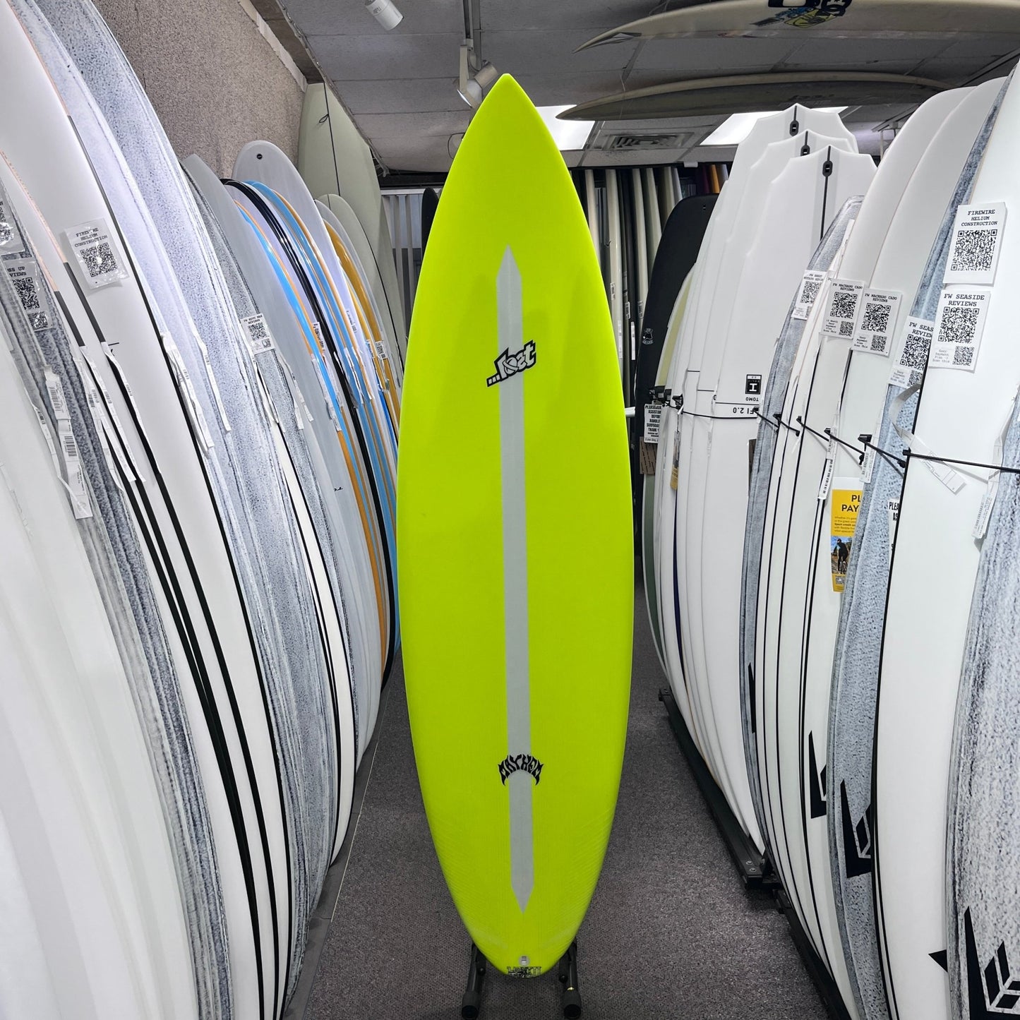 Lost Mini Driver Lightspeed II 6'4 Futures surfboard, deck