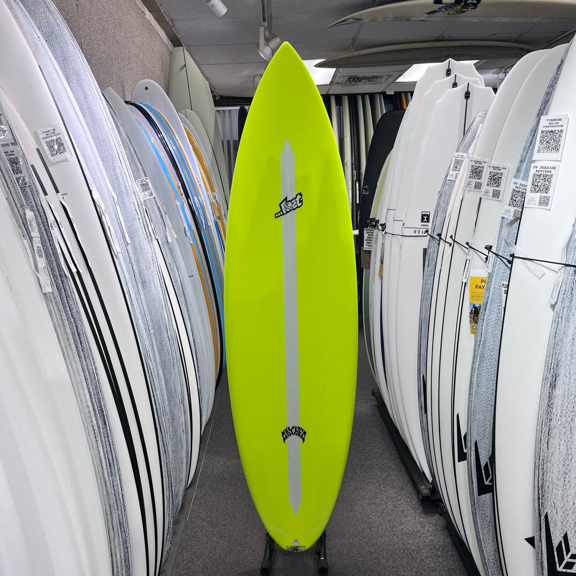 Lost Mini Driver Lightspeed II 6'4 Futures surfboard, deck