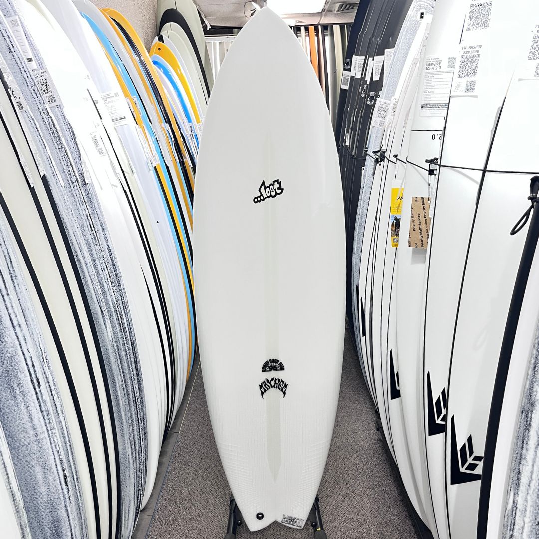 Lost RNF 96 Lightspeed 5'7 Futures surfboard, deck