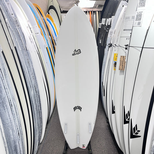 Lost RNF 96 Lightspeed 5'7 Futures surfboard, bottom