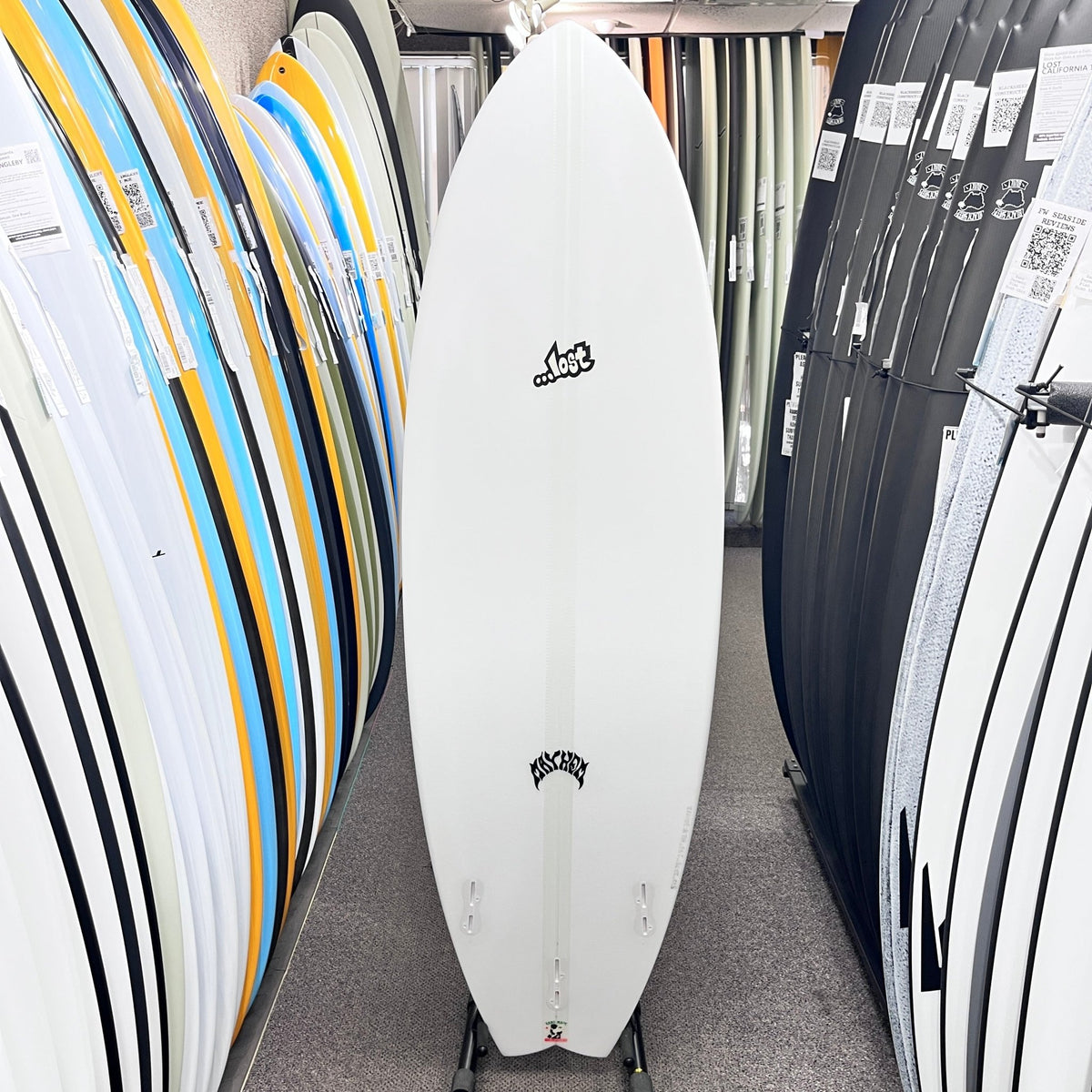 Lost RNF 96 Lightspeed II Regular 5'10 FCS II surfboard, bottom