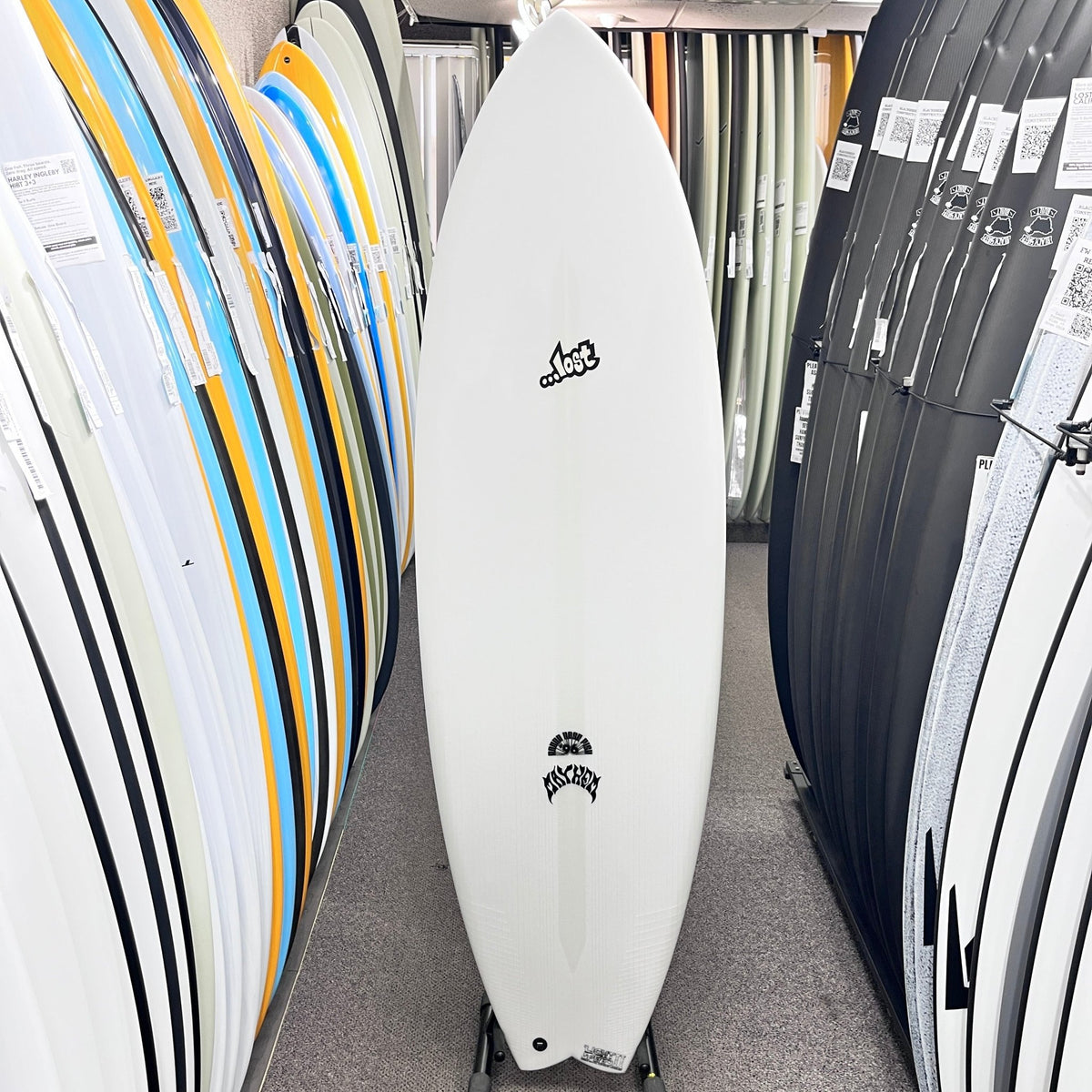 Lost RNF 96 Lightspeed II Regular 5'10 FCS II surfboard, deck