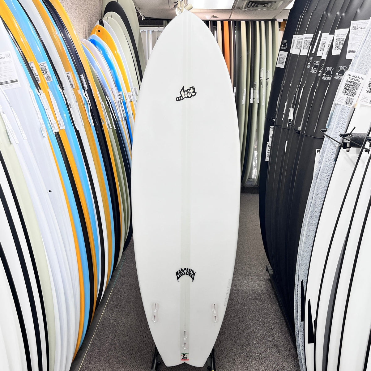 Lost RNF 96 Lightspeed II Regular 5'11 FCS II surfboard, bottom
