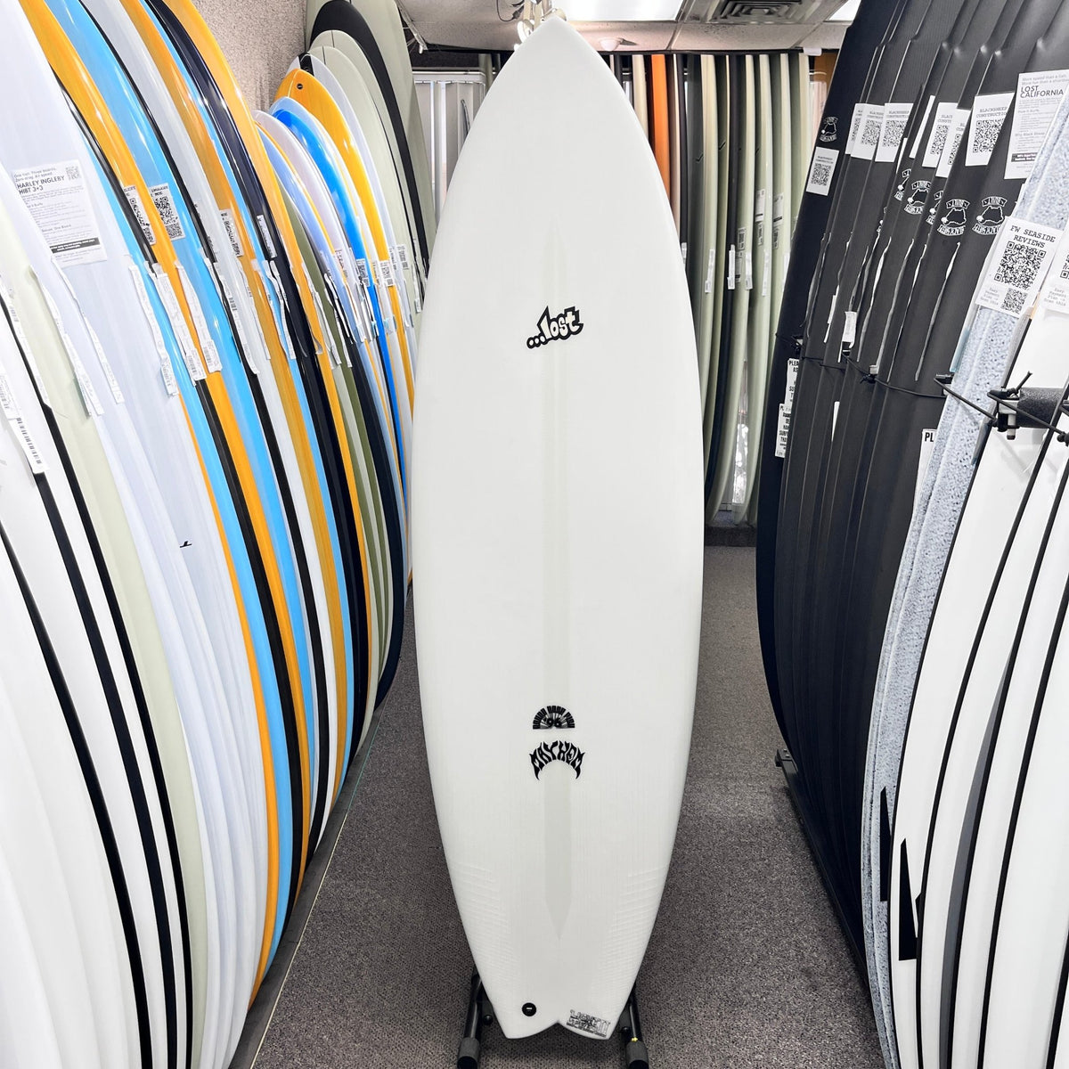 Lost RNF 96 Lightspeed II Regular 5'11 FCS II surfboard, deck